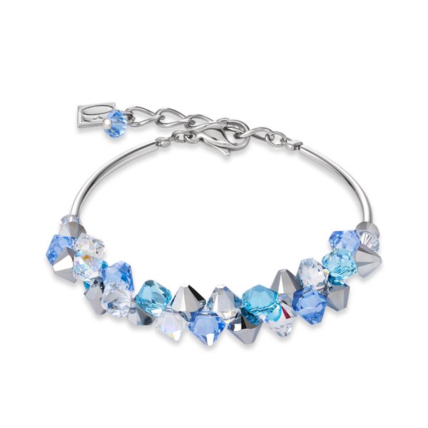 Coeur de Lion Light kék swarovski karkötő 4938/30-0720