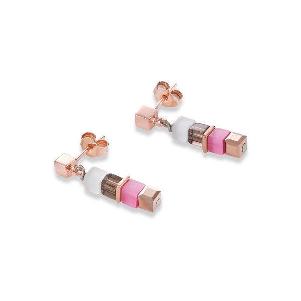 Coeur de Lion Füstkvarc swarovski akril fülbevaló 4995/21-1900