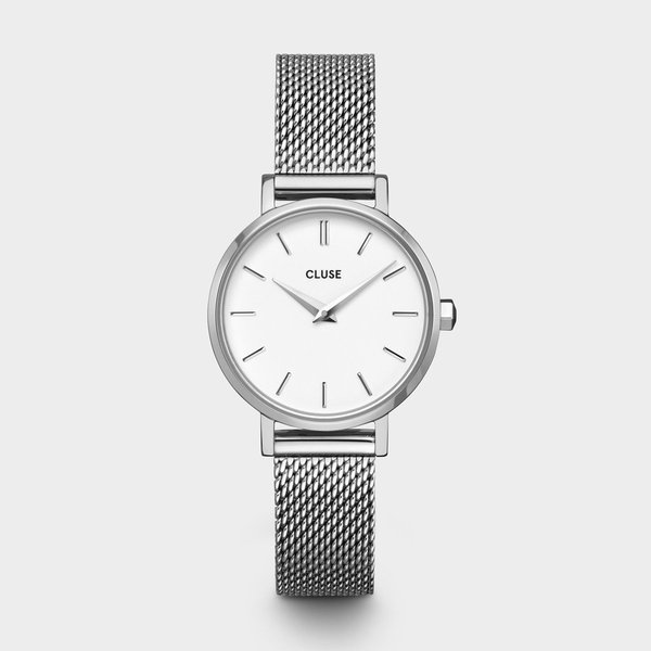 Cluse La Boheme petite ezüst fehér női óra CW0101211007