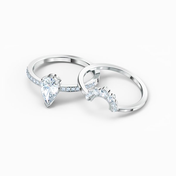 Swarovski Attract csepp alakú gyűrű szett 