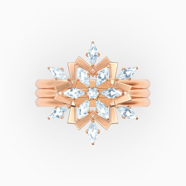 Swarovski Magic rozé gyűrűszett 