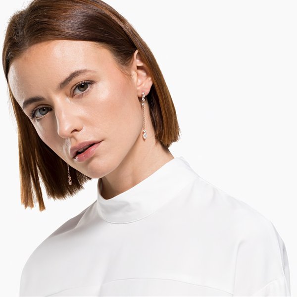 Swarovski Attract függő rozé fülbevaló 5563118