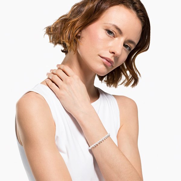Swarovski Treasure gyöngy karkötő kristályokkal 5563291