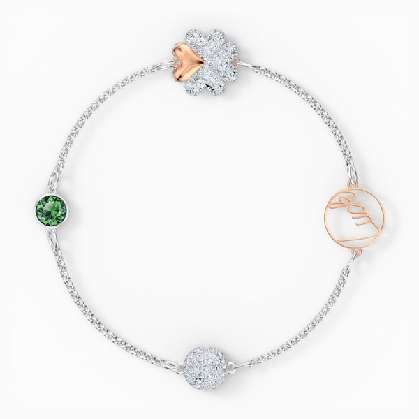 Swarovski Remix karkötő lóherével 