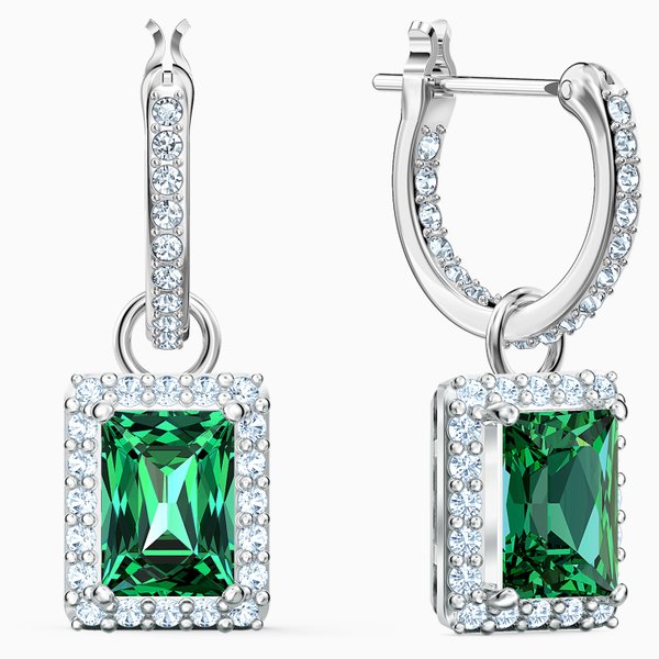 Swarovski Angelic ezüst zöld fülbevaló 5559834