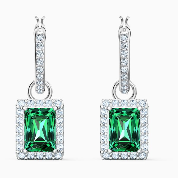 Swarovski Angelic ezüst zöld fülbevaló 5559834