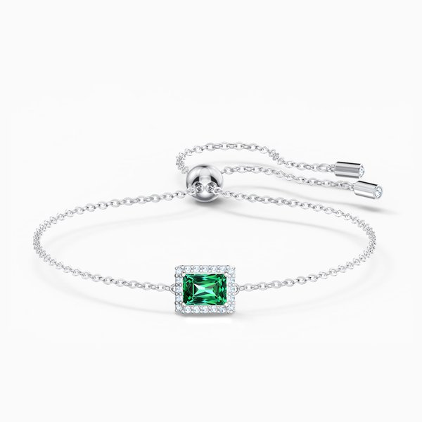 Swarovski Angelic ezüst zöld sliding karkötő 5559836