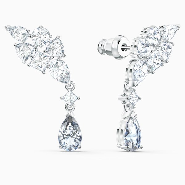 Swarovski Cluster mixed bedugós fehér fülbevaló 5562086
