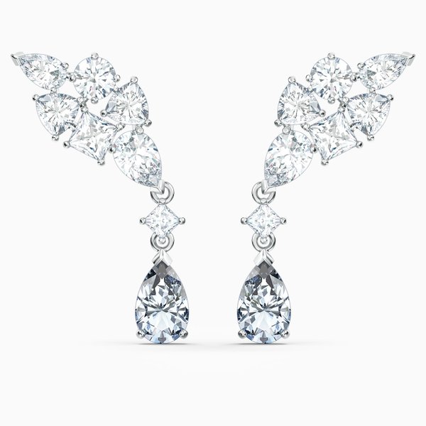 Swarovski Cluster mixed bedugós fehér fülbevaló 5562086