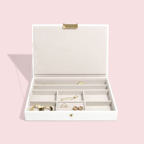 Stackers Fehér croc classic ékszerdoboz szett 74369