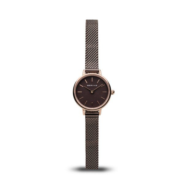 Bering Classic rozé barna mini női óra 11022-265