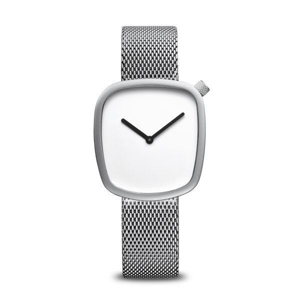 Bering Pebble ezüst fehér női óra 18034-004