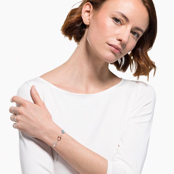 Swarovski Tahlia sliding karkötő színes kristályokkal 5560937