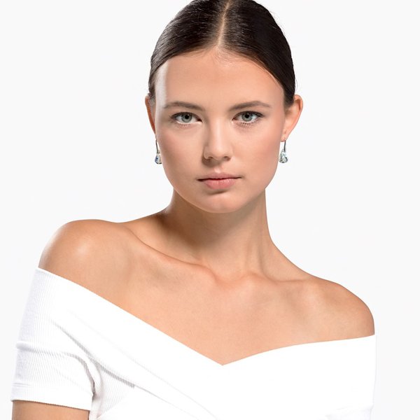 Swarovski Spirit függő fülbevaló vízkék kristállyal 5529138