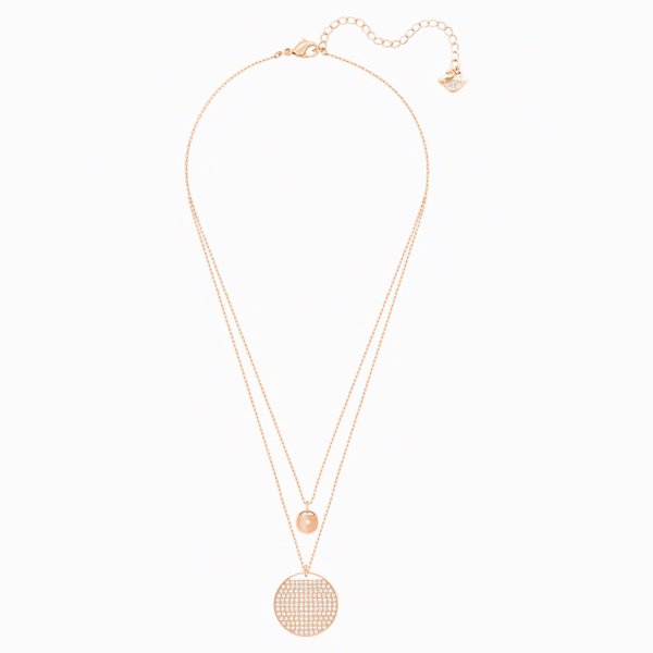 Swarovski Ginger rozé nyaklánc kristályokkal 5253286
