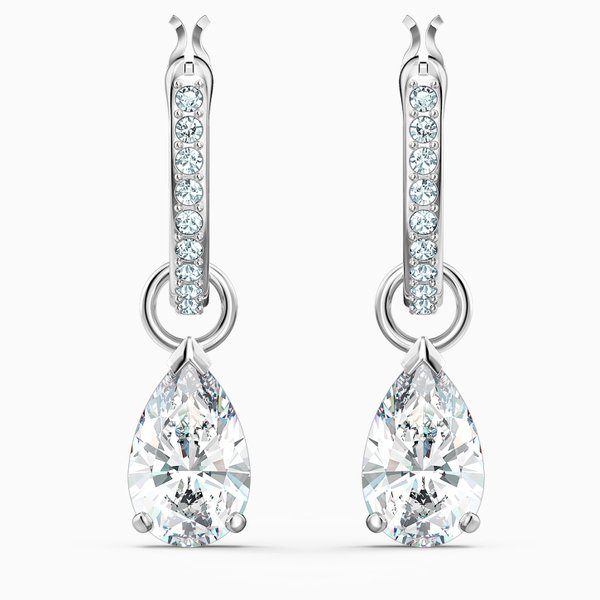 Swarovski Attract függő csepp ezüst színű fülbevaló 5563119
