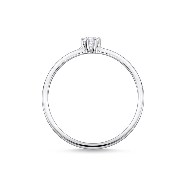 Thomas Sabo Ezüst gyűrű kicsi kerek cirkóniával 