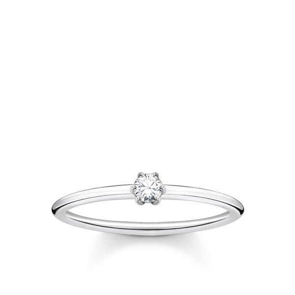 Thomas Sabo Ezüst gyűrű kicsi kerek cirkóniával 