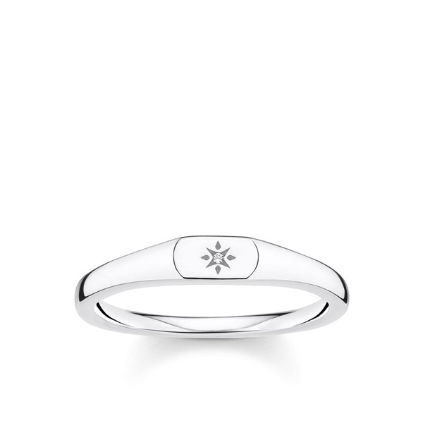 Thomas Sabo Ezüst gyűrű csillag mintával 