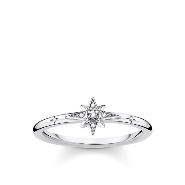 Thomas Sabo Ezüst gyűrű cirkóniával kirakott csillaggal 