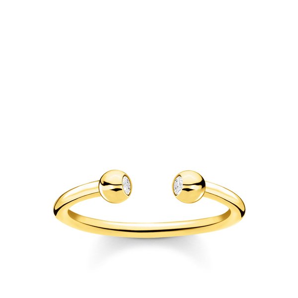 Thomas Sabo Aranyozott ezüst bogyós gyűrű cirkóniával 