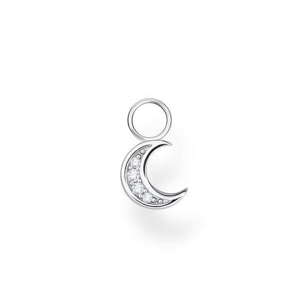 Thomas Sabo Fél pár ezüst hold fülbevaló dísz cirkóniával EP003-051-14
