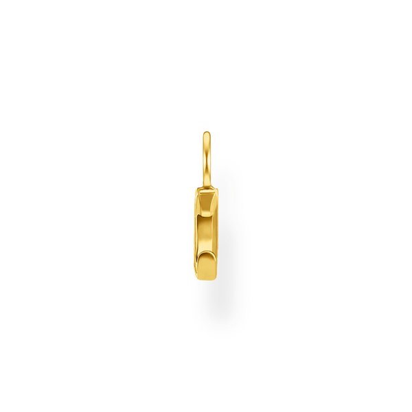 Thomas Sabo Fél pár aranyozott ezüst hold fülbevaló dísz cirkóniával EP003-414-14