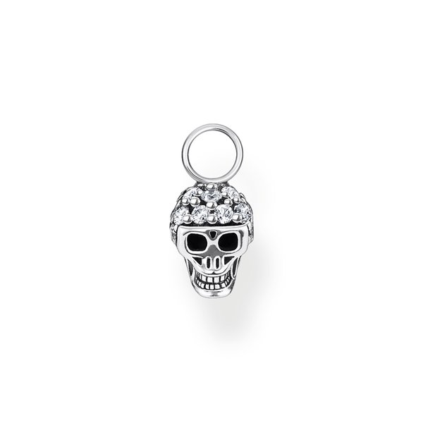 Thomas Sabo Fél pár ezüst koponya fülbevaló dísz cirkónával EP012-643-14