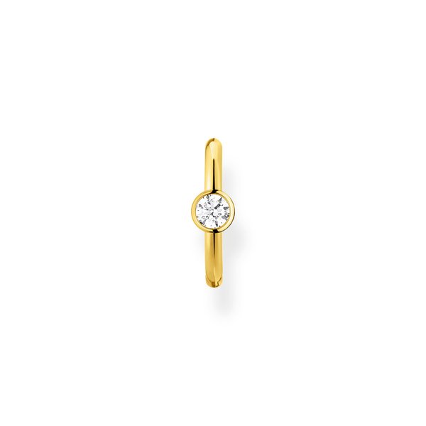 Thomas Sabo Fél pár aranyozott ezüst fülgyűrű cirkóniával EC0018-414-14