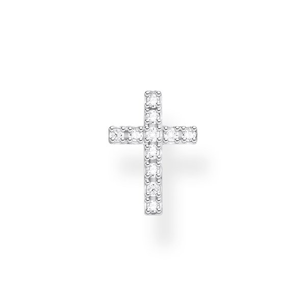 Thomas Sabo Fél pár ezüst kereszt fülbevaló cirkóniával H2131-051-14