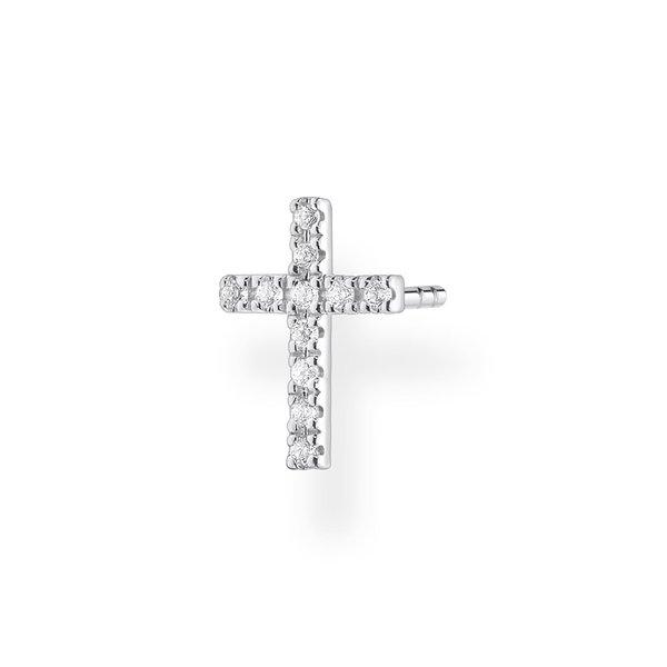 Thomas Sabo Fél pár ezüst kereszt fülbevaló cirkóniával H2131-051-14