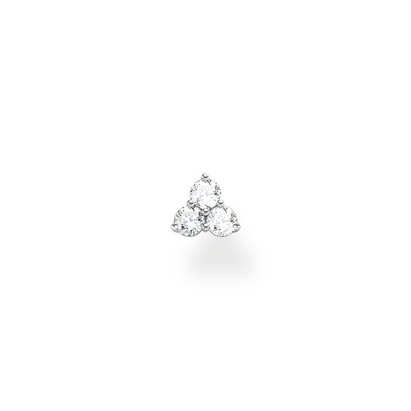 Thomas Sabo Fél pár tripla köves ezüst fülbevaló H2138-051-14