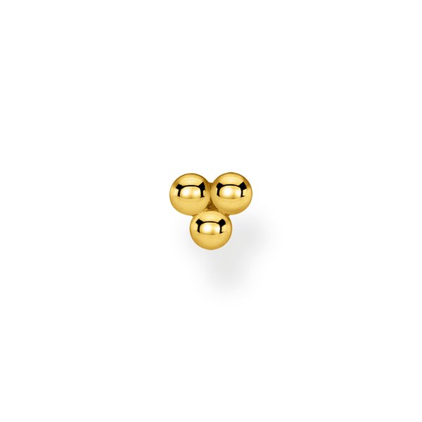 Thomas Sabo Fél pár tripla bogyós aranyozott ezüst fülbevaló H2140-413-39