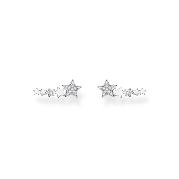 Thomas Sabo Csillagos beakasztós ezüst fülbevaló cirkóniával H2159-051-14