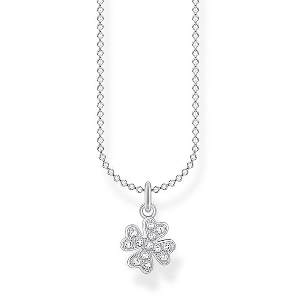 Thomas Sabo Ezüst nyaklánc köves lóhere medállal KE2036-051-14-L45v