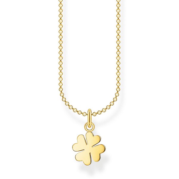 Thomas Sabo Aranyozott ezüst nyaklánc lóhere medállal KE2037-413-39-L45v