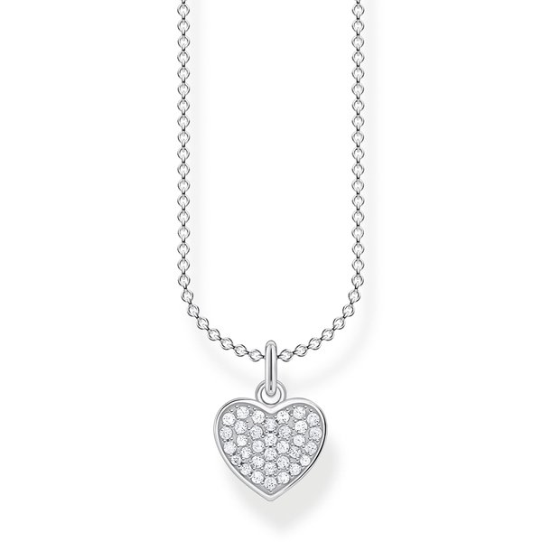 Thomas Sabo Ezüst nyaklánc köves szív medállal KE2046-051-14-L45v