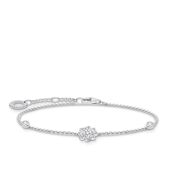 Thomas Sabo Ezüst karkötő köves lóherével A1993-051-14-L19v