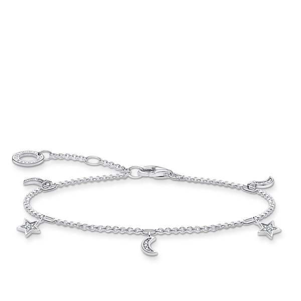 Thomas Sabo Ezüst karkötő holddal és csillaggal A1994-051-14-L19v