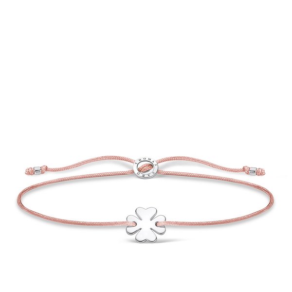 Thomas Sabo Állítható textil karkötő lóherével A1995-173-19-L20