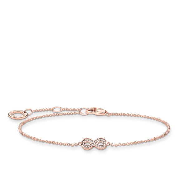 Thomas Sabo Rozé karkötő köves végtelennel A2003-416-14-L19v