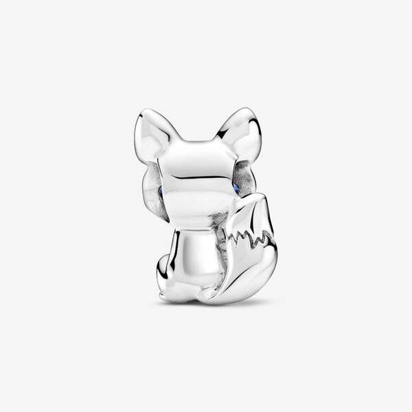 Pandora ékszer Kék szemű róka ezüst charm 799096C01