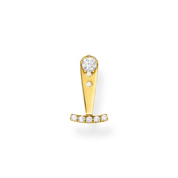 Thomas Sabo  Fél pár aranyozott ezüst fülbevaló levehető dísszel H2152-414-14