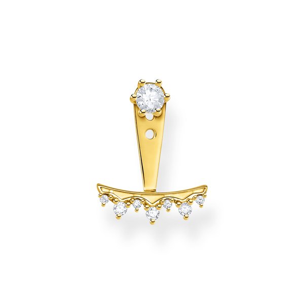 Thomas Sabo  Fél pár aranyozott ezüst fülbevaló levehető köves dísszel H2153-414-14