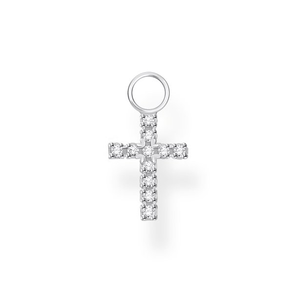 Thomas Sabo Fél pár ezüst kereszt fülbevaló dísz cirkóniával EP001-051-14