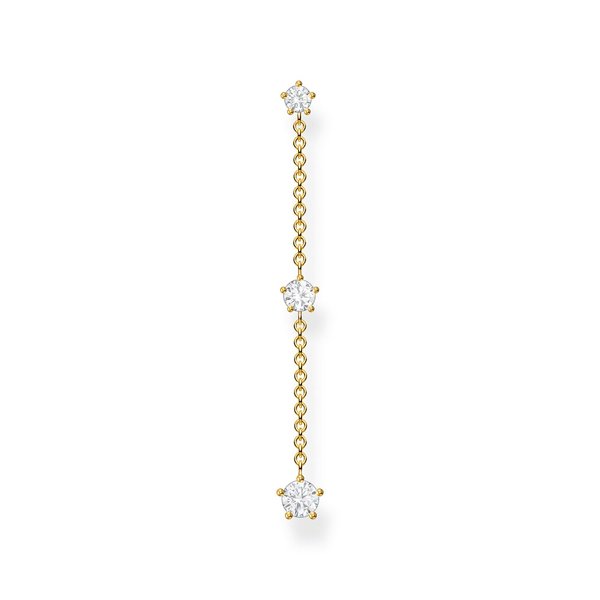 Thomas Sabo Fél pár függő aranyozott ezüst fülbevaló cirkóniával H2150-414-14