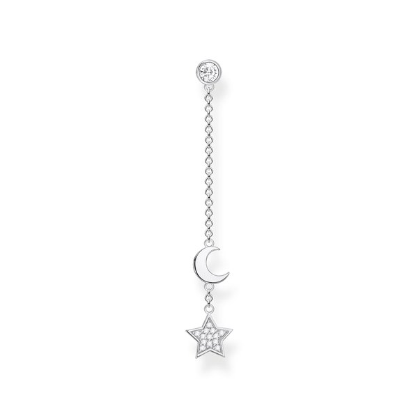 Thomas Sabo Fél pár függő hold és csillag ezüst fülbevaló H2151-051-14