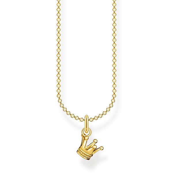 Thomas Sabo Aranyozott ezüst nyaklánc koronával KE2040-413-39-L45v