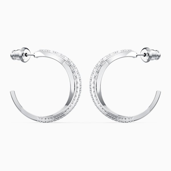 Swarovski Twist ezüst színű karika fülbevaló 5563908