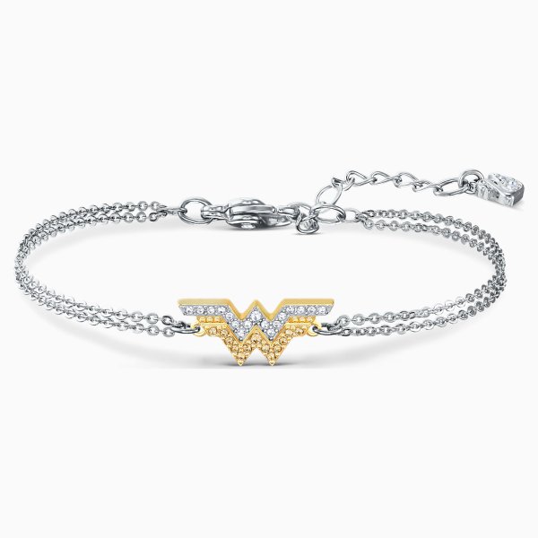 Swarovski Wonder Women ezüst és arany színű karkötő 5502311